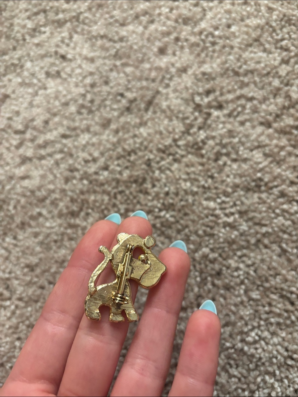 Vintage Yellow Tiger Enamel Pin - Picture 5 of 6